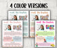 Meet The Teacher pastel Rainbow I Fourth grade Teacher I Boho teacher I Meet the Teacher Bundle I Canva Template I Editable Template