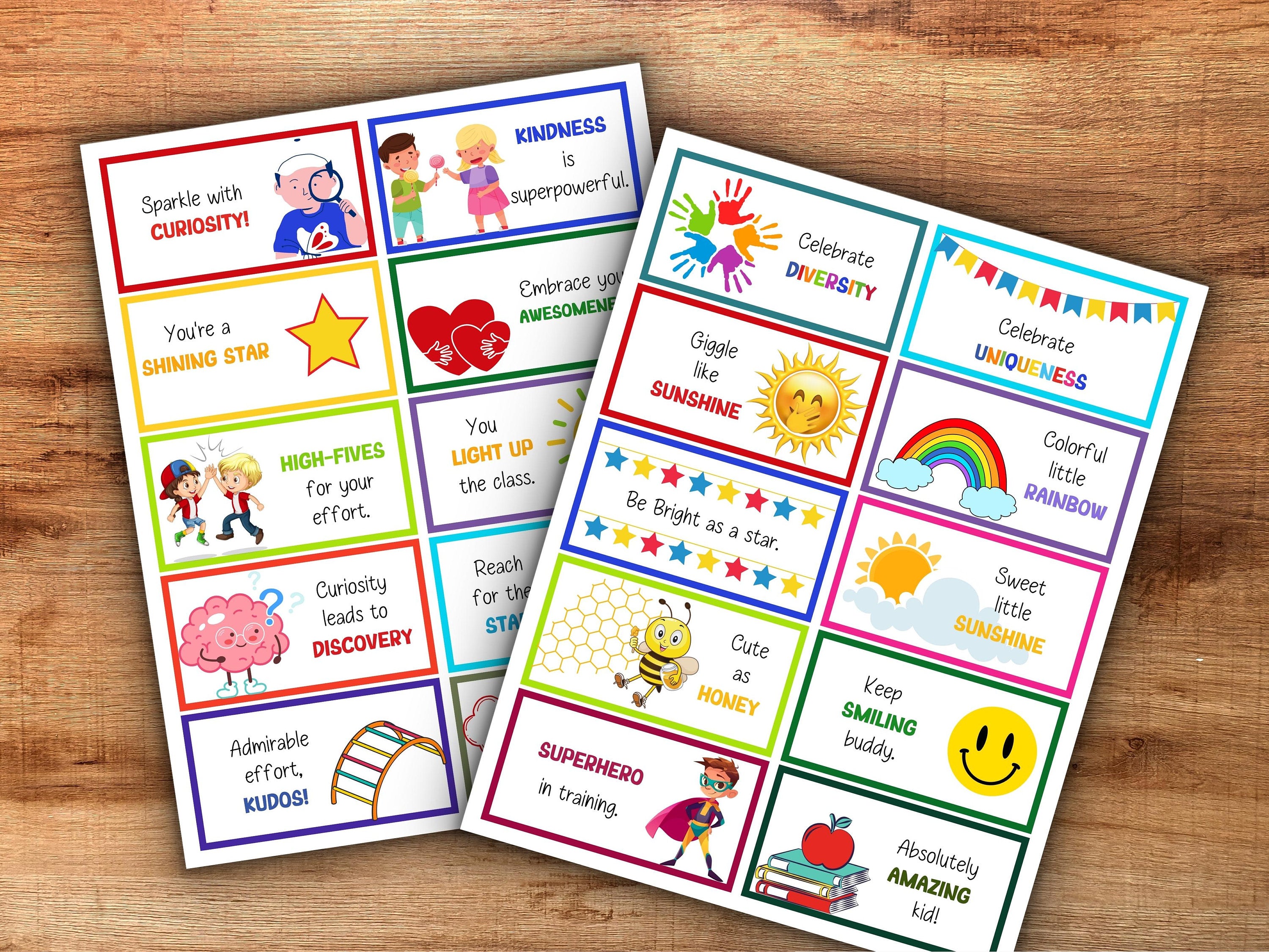 80 Lunchbox Notes for Kids | Positive & Encouraging Notes | Back to School Notes I Motivational Notes | Positive affirmation notes