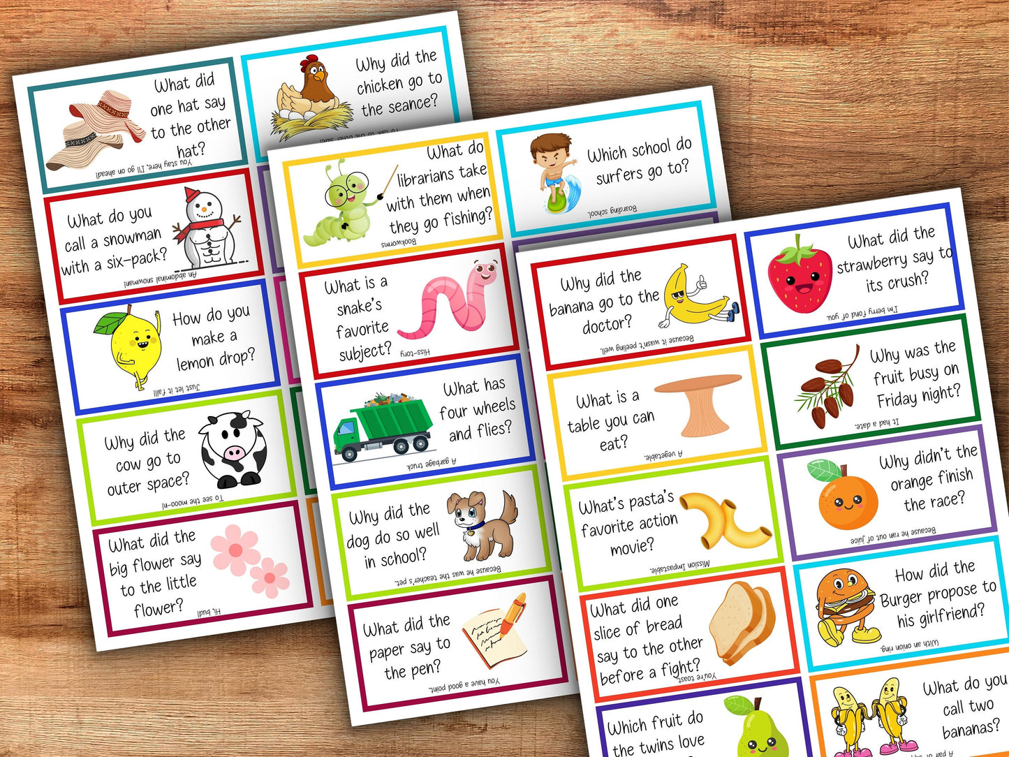 Printable 80 Lunchbox Jokes for Kids | Joke Cards | Funny Riddle Notes | Back to School | Personalized Lunchbox Notes I Lunch Box Notes