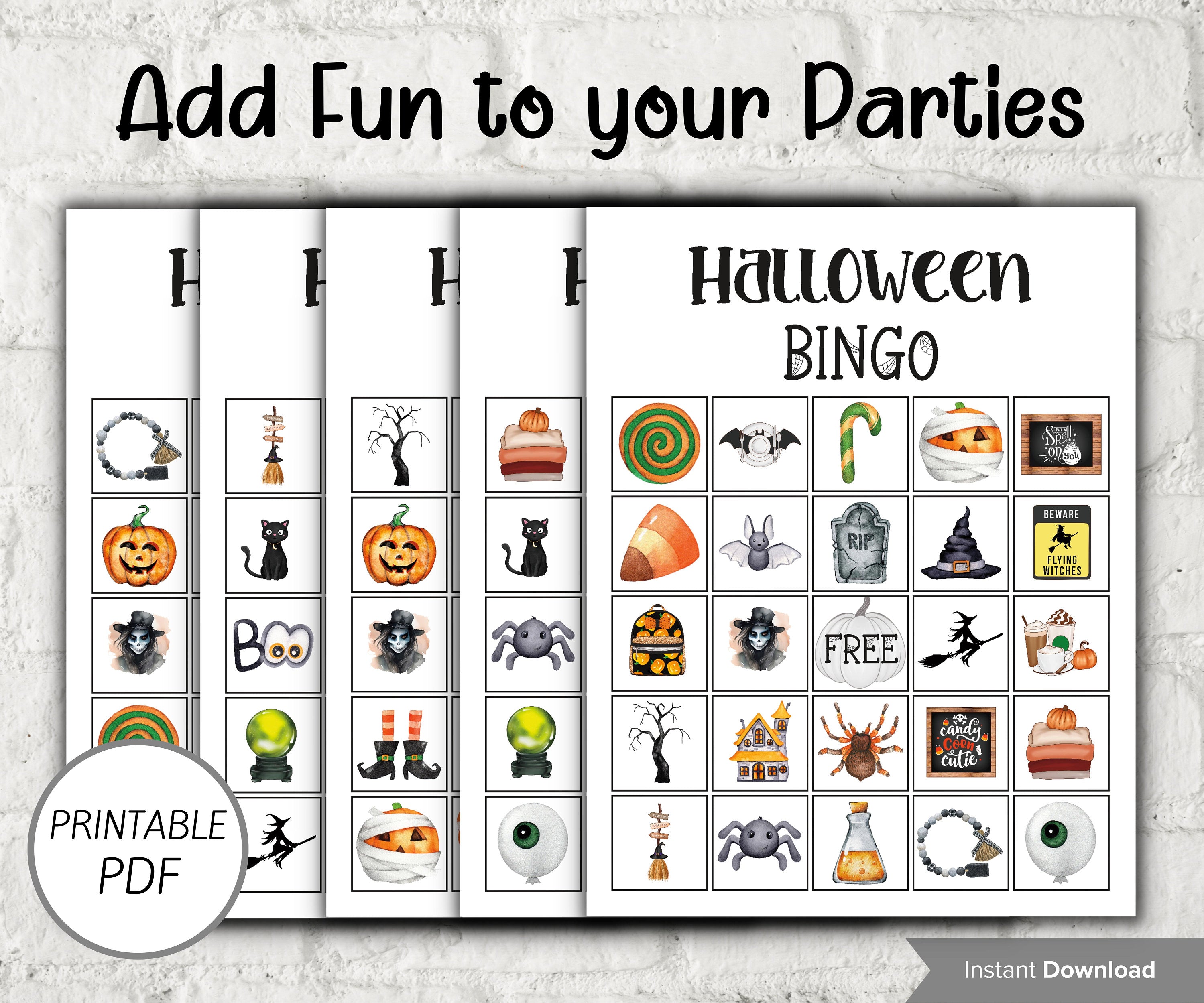 Halloween Candy Bingo, Mix and mingle bingo cards, Halloween Activities, Printable Classroom Bingo, School Halloween, Bingo for adult kids-Halloween Printables -TheHustlingCatLady-Party Games