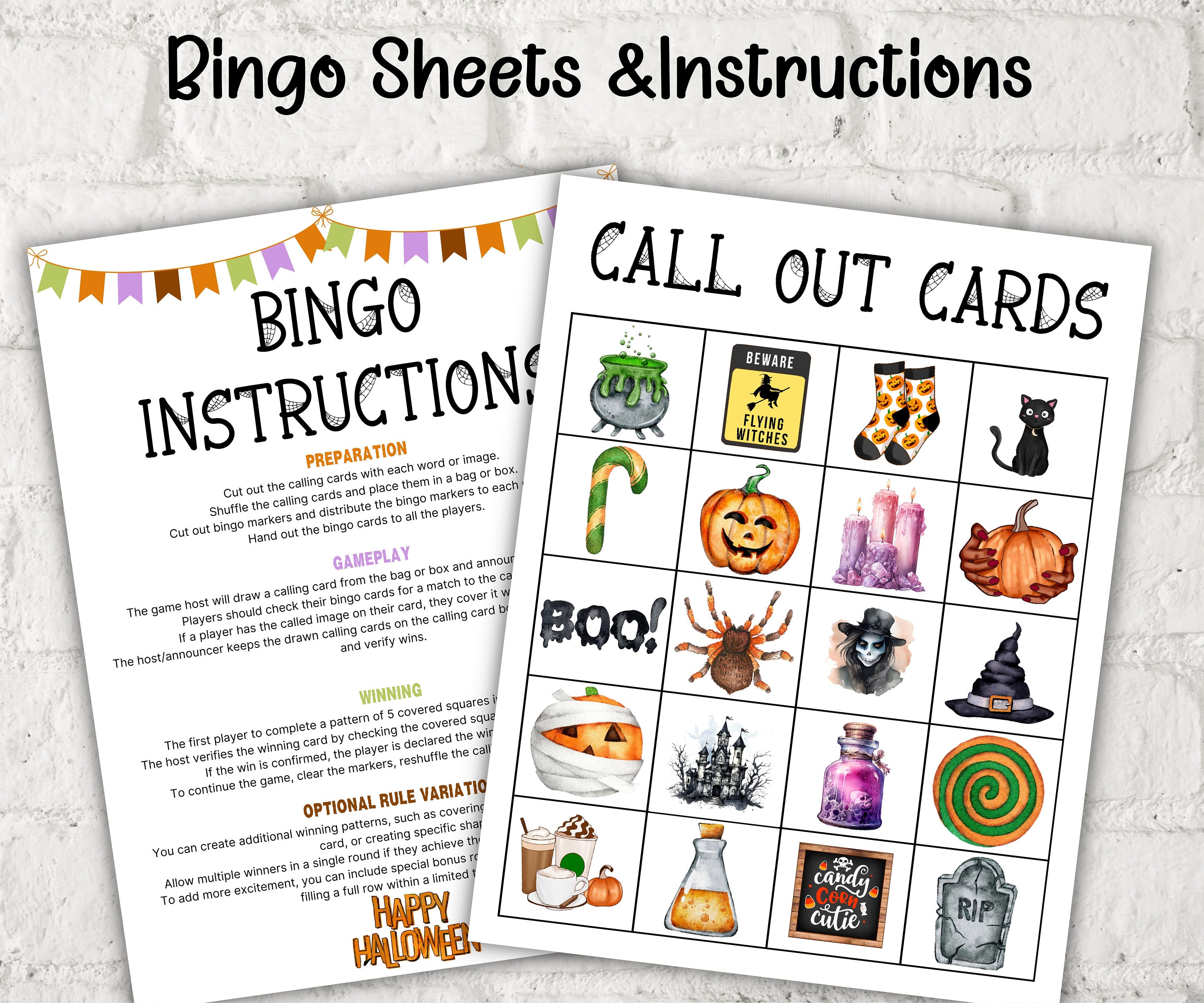 Halloween Candy Bingo, Mix and mingle bingo cards, Halloween Activities, Printable Classroom Bingo, School Halloween, Bingo for adult kids-Halloween Printables -TheHustlingCatLady-Party Games