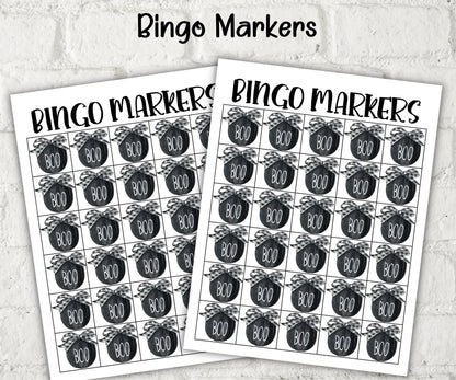 Halloween Candy Bingo, Mix and mingle bingo cards, Halloween Activities, Printable Classroom Bingo, School Halloween, Bingo for adult kids-Halloween Printables -TheHustlingCatLady-Party Games