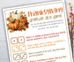 Thanksgiving gratitude game I Gratitude Sheet I Gratitude Card I Gratitude Activity I Kids Thanksgiving I Gratitude Journal I Give thanks-Thanksgiving -TheHustlingCatLady-Party Games