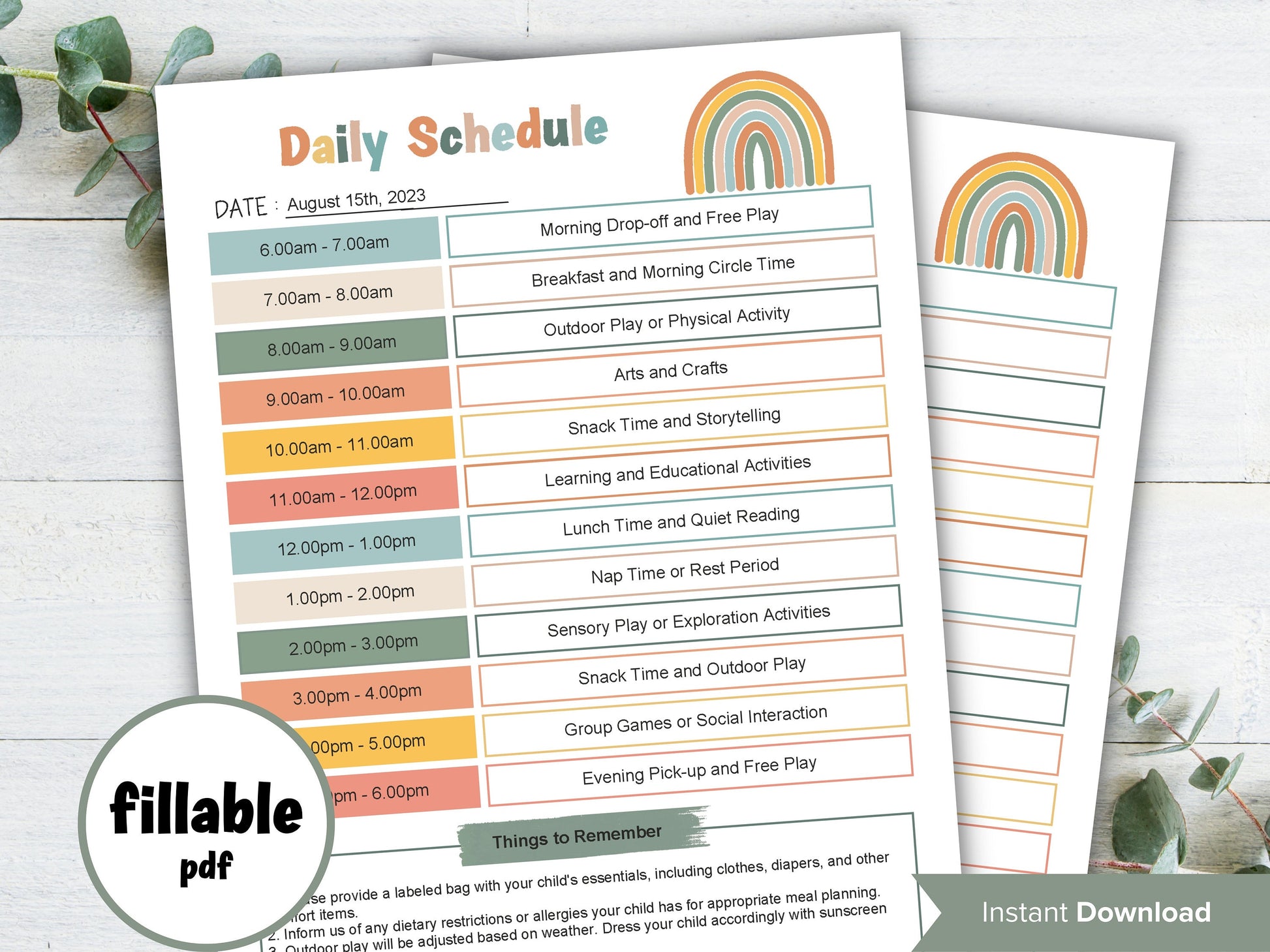 Editable Kids Daily Routine - Daycare Schedule - Kids Daily Chores – The Hustling Cat Lady editable-kids-daily-routine-daycare-schedule-kids-daily-chores-the-hustling-cat-lady