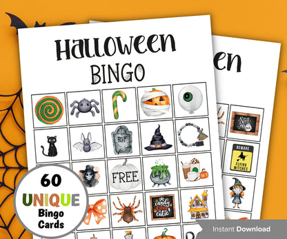 Halloween Candy Bingo, Mix and mingle bingo cards, Halloween Activities, Printable Classroom Bingo, School Halloween, Bingo for adult kids-Halloween Printables -TheHustlingCatLady-Party Games