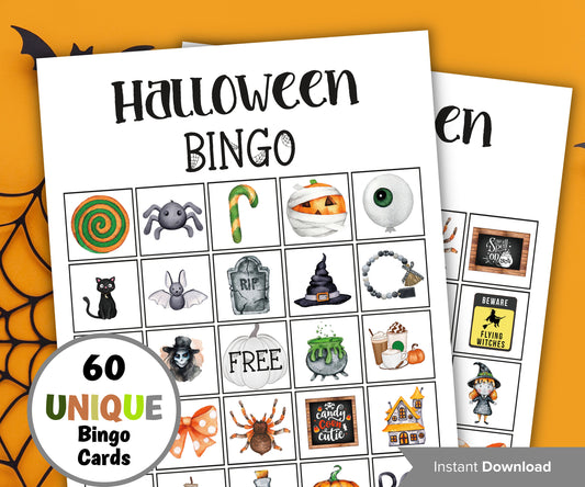 Halloween Candy Bingo, Mix and mingle bingo cards, Halloween Activities, Printable Classroom Bingo, School Halloween, Bingo for adult kids-Halloween Printables -TheHustlingCatLady-Party Games