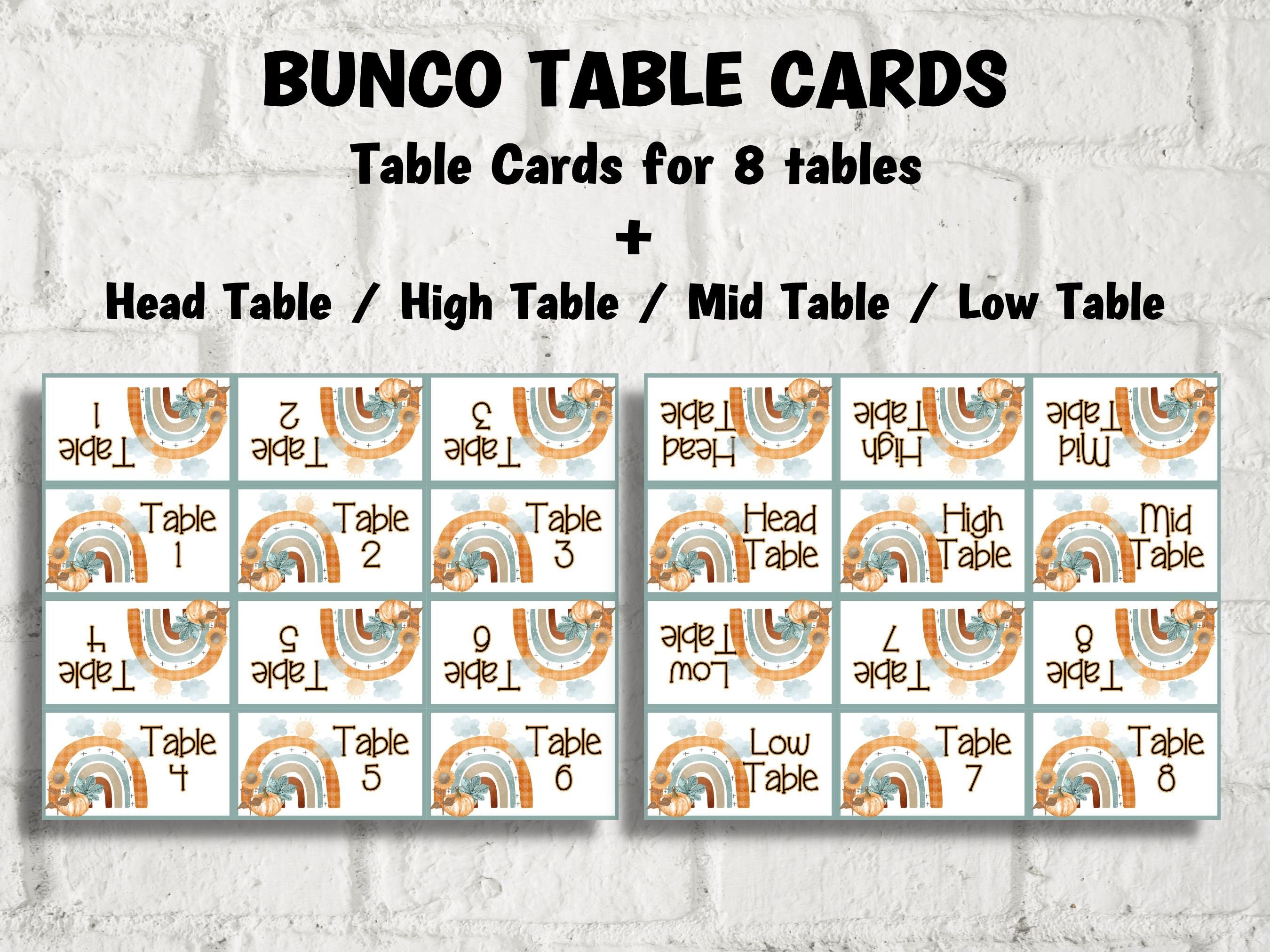 Thanksgiving Printable Bunco cards I Bunco Score Cards I Bunco Score sheet I Bunco Tally Sheet I Fall Bunco Card I November Bunco I TH01-Thanksgiving -TheHustlingCatLady-Party Games