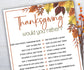 Thanksgiving Would you rather game I Thanksgiving games I Thanksgiving party I This or that I Printable kids game I get to know you-Thanksgiving -TheHustlingCatLady-Party Games