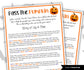 Halloween Pass the Prize game, Left Right Game, Halloween Candy game, Halloween party game, Pass the present, pass the parcel-Halloween Printables -TheHustlingCatLady-Party Games