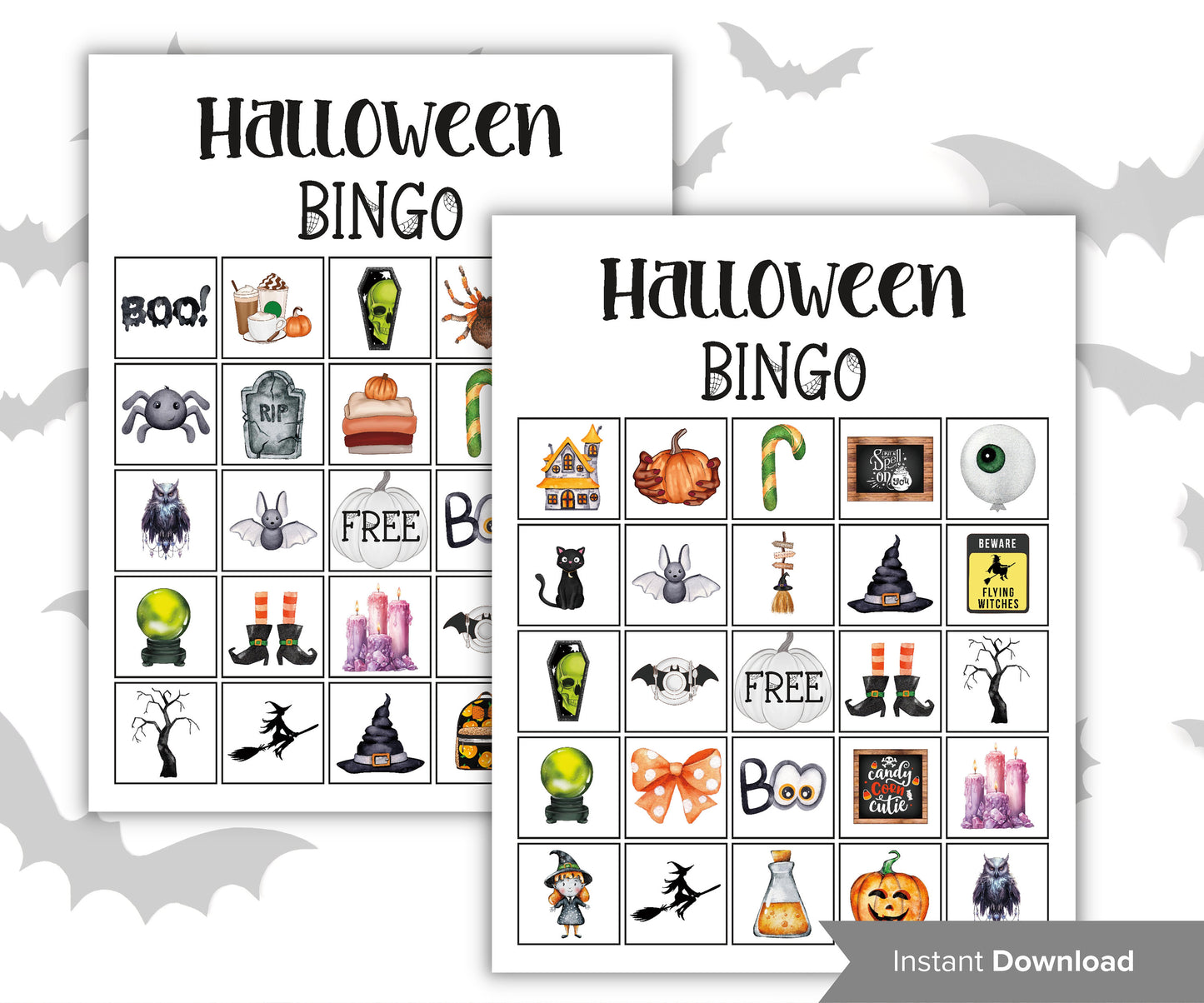 Halloween Candy Bingo, Mix and mingle bingo cards, Halloween Activities, Printable Classroom Bingo, School Halloween, Bingo for adult kids-Halloween Printables -TheHustlingCatLady-Party Games