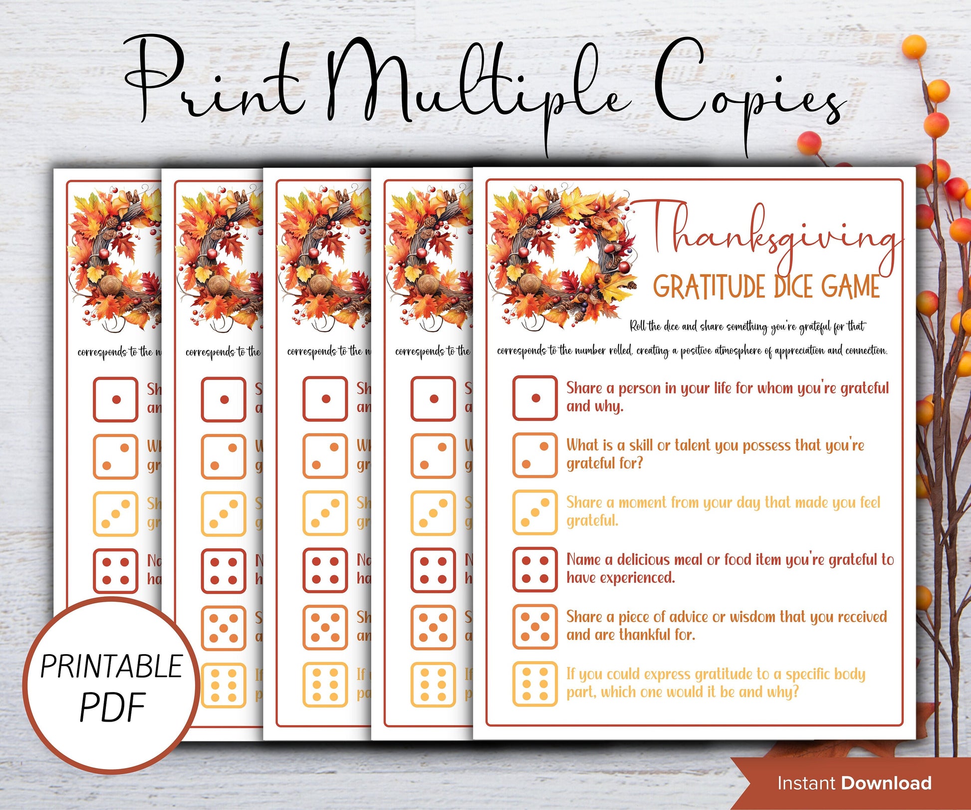 Thanksgiving journal prompts, family reunion game, game night, printable kids candy dice game, give thanks dinner, teacher thanksgiving-Thanksgiving -TheHustlingCatLady-Party Games