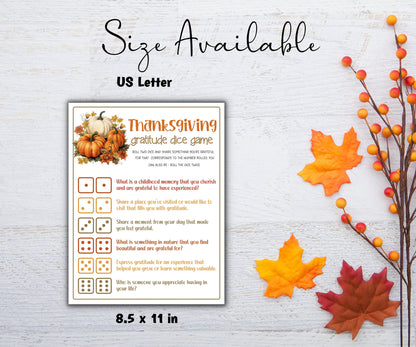 Thanksgiving gratitude game I Gratitude Sheet I Gratitude Card I Gratitude Activity I Kids Thanksgiving I Gratitude Journal I Give thanks-Thanksgiving -TheHustlingCatLady-Party Games