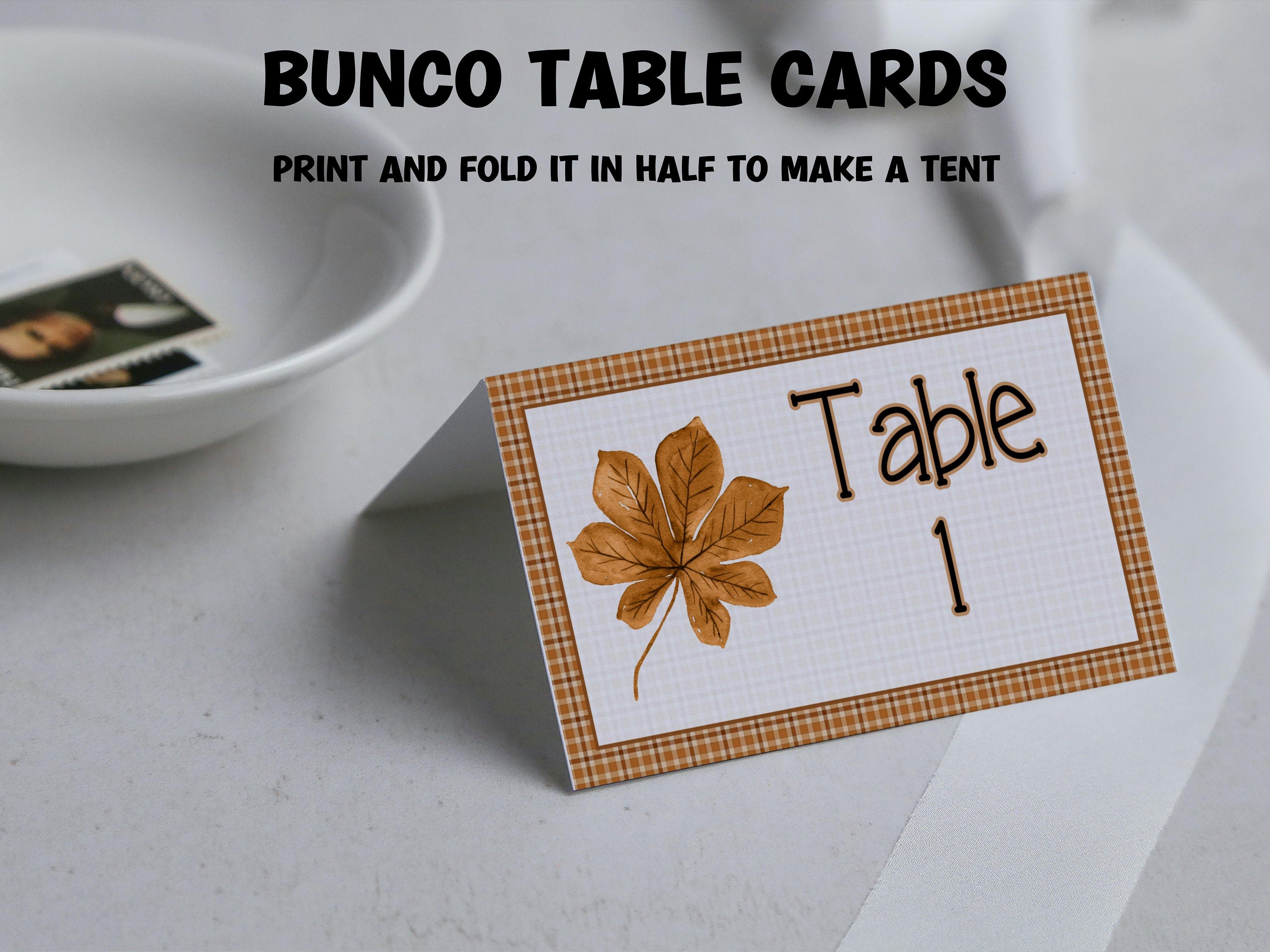 Fall Bunco Card I Thanksgiving Printable Bunco cards I Bunco Score Cards I Bunco Score sheet I Bunco Tally Sheet I I November Bunco I TH01-Thanksgiving -TheHustlingCatLady-Party Games