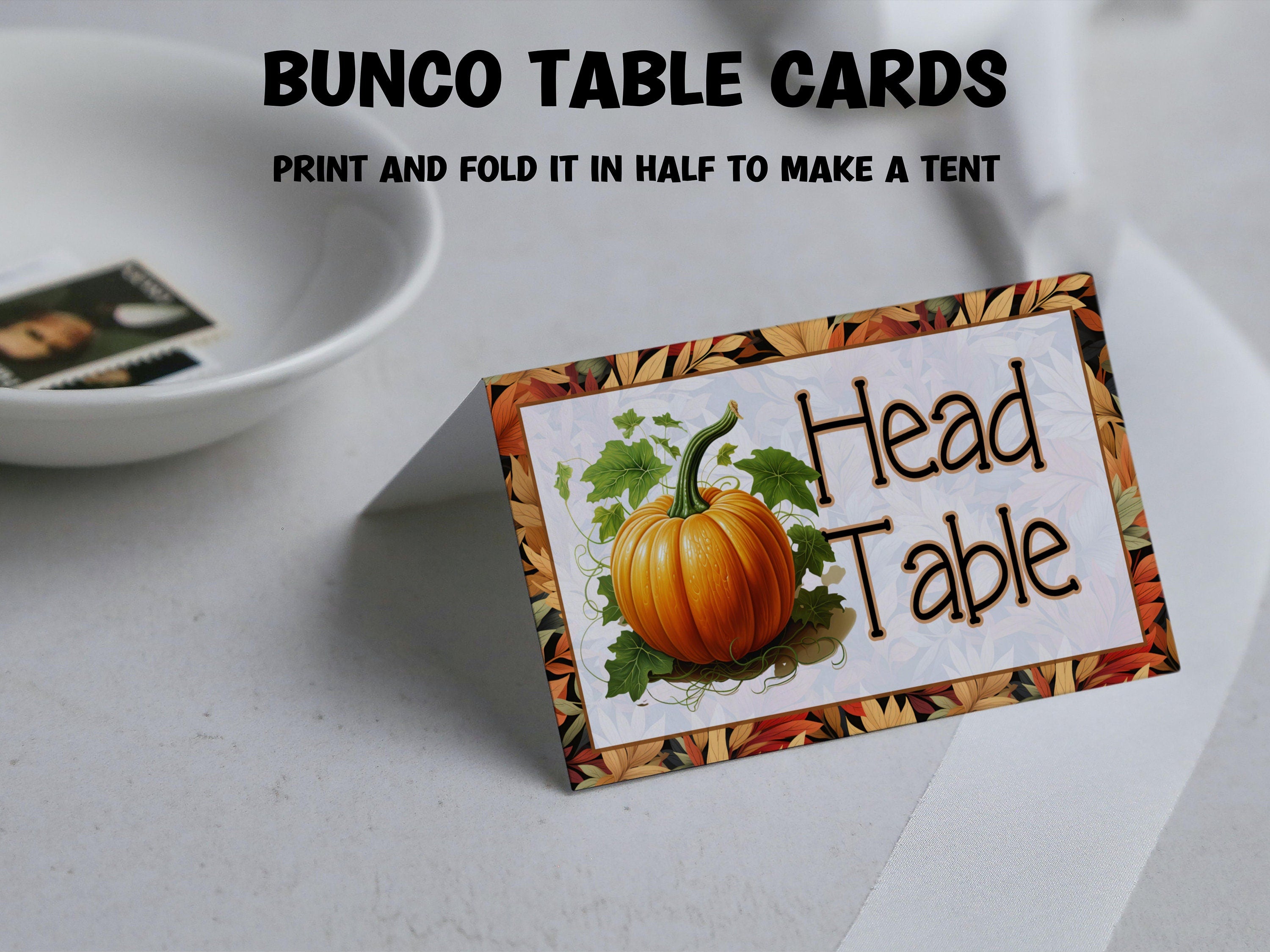 Thanksgiving Printable Bunco cards I Bunco Score Cards I Bunco Score sheet I Bunco Tally Sheet I Fall Bunco I November Bunco Night I TH01-Thanksgiving -TheHustlingCatLady-Party Games