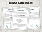 Thanksgiving Printable Bunco cards I Bunco Score Cards I Bunco Score sheet I Bunco Tally Sheet I Fall Bunco Card I November Bunco I TH01-Thanksgiving -TheHustlingCatLady-Party Games