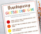 Thanksgiving gratitude game I Gratitude Sheet I Gratitude Card I Gratitude Activity I Kids Thanksgiving I Gratitude Journal I Give thanks-Thanksgiving -TheHustlingCatLady-Party Games