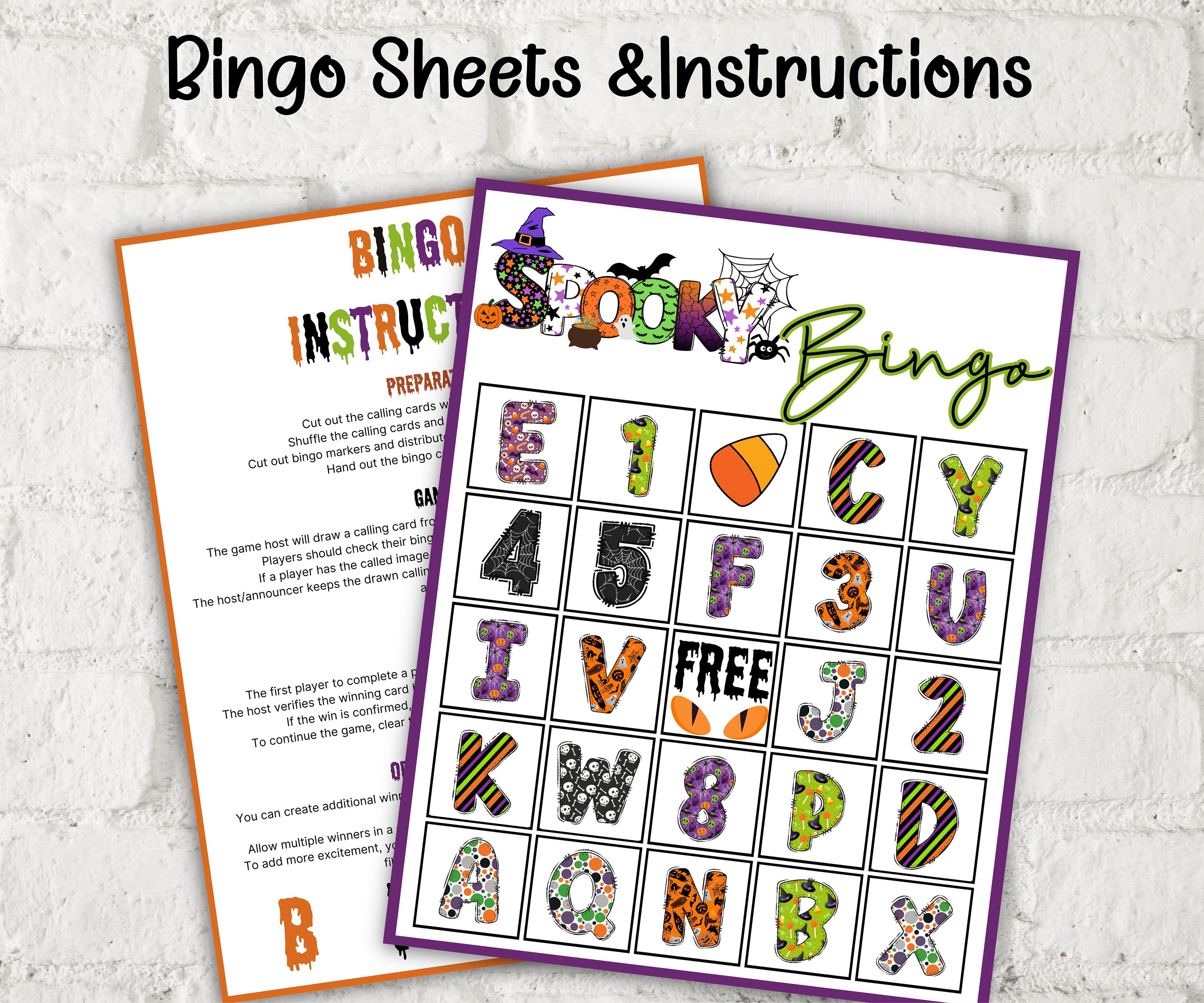 Mix and mingle halloween bingo cards, bingo party games , activities for kids and teens, pre school activity for kids, classroom bingo,-Halloween Printables -TheHustlingCatLady-Party Games