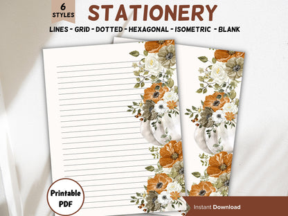 Pumpkin thank you stationary, Personalized notes for gratitude, relator thank you stationery, letter from graduates, autumn fall wedding-Thanksgiving -TheHustlingCatLady-Stationery Sets