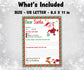 Christmas Kids Santa Letter I Handwritten wish list I Printable Letter To Santa | North pole letter template I easy to print letter I list-Christmas -TheHustlingCatLady-Stickers, Labels & Tags