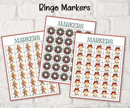 Retro Vintage Christmas Bingo, , Fun christmas activity for kids, Coworker Office Xmas game, Printable Bingo card, Family Holiday Eve Bingo-Christmas -TheHustlingCatLady-Party Games