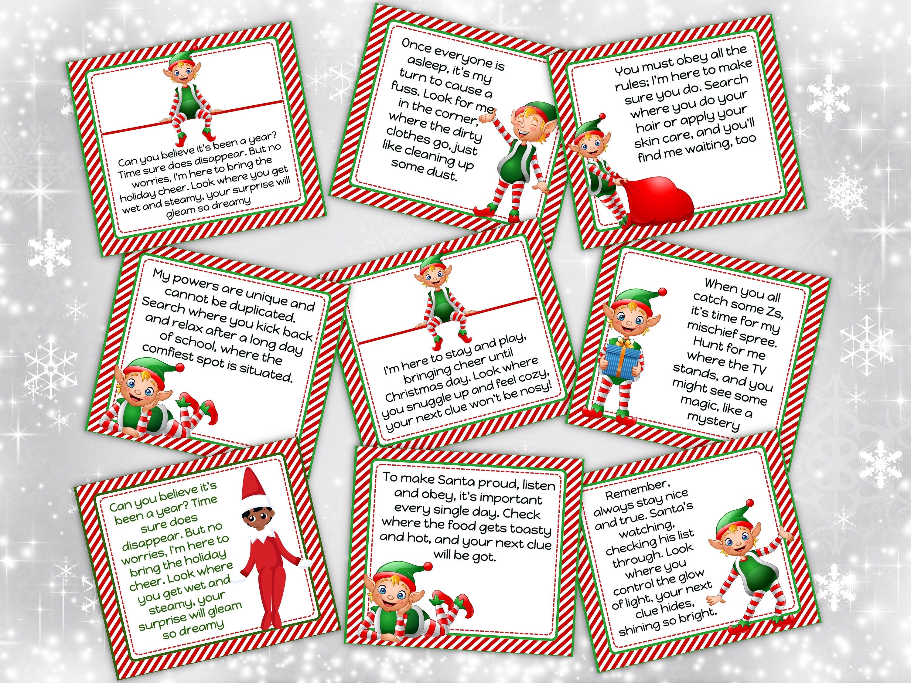 Scavenger Hunt Elf Hunt for teens | Elf Treasure Hunt For Kids | Elf Mischief | Elf Activities | Christmas Activities | Elf Hunt Code-Christmas -TheHustlingCatLady-Party Games