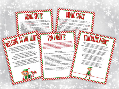 Scavenger Hunt Elf Hunt for teens | Elf Treasure Hunt For Kids | Elf Mischief | Elf Activities | Christmas Activities | Elf Hunt Code-Christmas -TheHustlingCatLady-Party Games