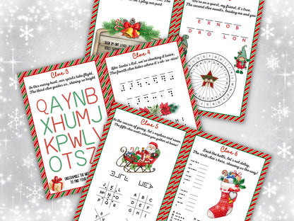 Treasure Hunt Christmas Activity | Indoor Scavenger Hunt | Christmas Elf Scavenger Hunt | Christmas Printable Games For Kids | teen Games-Christmas -TheHustlingCatLady-Party Games