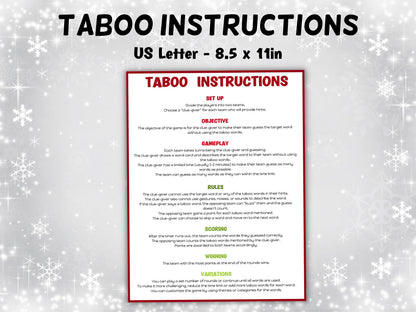 cards against christmas limited edition rules Christmas Taboo Cards