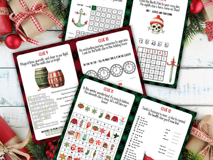 Pirate Treasure Hunt Christmas Activity | Outdoor Scavenger Hunt | Christmas Pirate Scavenger Hunt | Christmas Printable Games For teens-Christmas -TheHustlingCatLady-Party Games