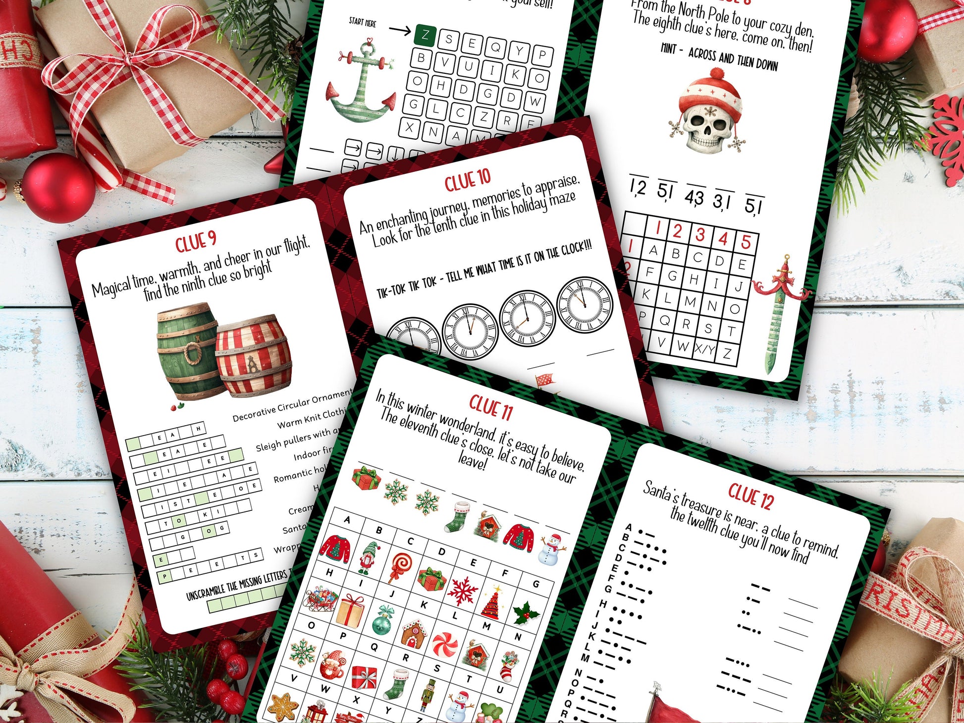 Pirate Treasure Hunt Christmas Activity | Outdoor Scavenger Hunt | Christmas Pirate Scavenger Hunt | Christmas Printable Games For teens-Christmas -TheHustlingCatLady-Party Games