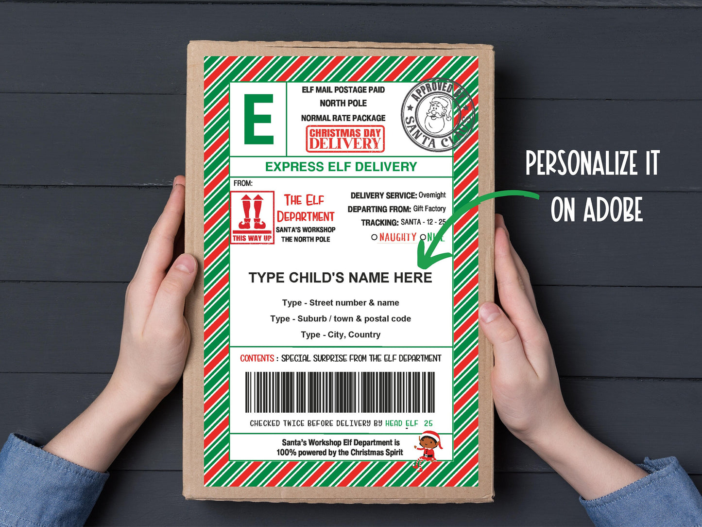 Sleigh Mail Label | Elf Mail | Elf Shipping Label | Christmas Elves | Santa Mail | Christmas Gift Labels | Elf Delivery | Envelope Seals-Christmas -TheHustlingCatLady-Stickers, Labels & Tags