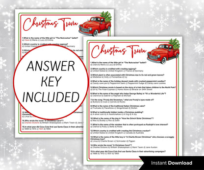 Office Trivia Printable I Fun Christmas Trivia Game | Christmas Trivia | Christmas Printable Game | Christmas Games For Kids | Family Games-Christmas -TheHustlingCatLady-Party Games