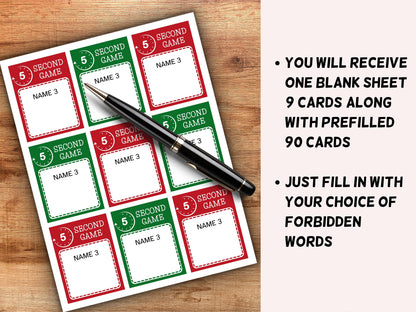 5 second christmas game I Office Coworkers Game I Festive Brunch Ideas I Office game Night I Printable Xmas Party I Classroom Christmas-Christmas -TheHustlingCatLady-Party Games