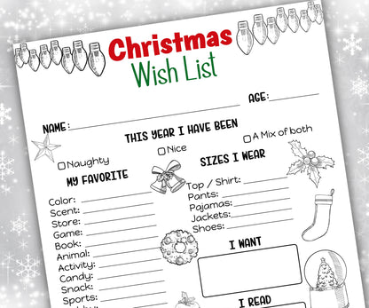 Letter To Santa Coloring Page I Printable Letter To Santa | Letter To Santa Claus | Christmas Santa Letter | Printable Template-Christmas -TheHustlingCatLady-Stickers, Labels & Tags