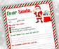 Christmas Kids Santa Letter I Handwritten wish list I Printable Letter To Santa | North pole letter template I easy to print letter I list-Christmas -TheHustlingCatLady-Stickers, Labels & Tags