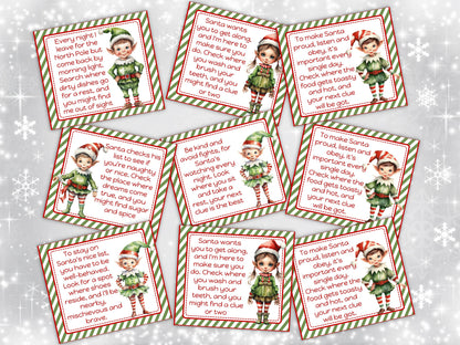 Elf Scavenger Hunt | Elf Props | Printable Elf Game | Christmas Elves Kid Treasure Hunt Clues | Elf Arrival Family Games | Mischief Elf game-Christmas -TheHustlingCatLady-Party Games