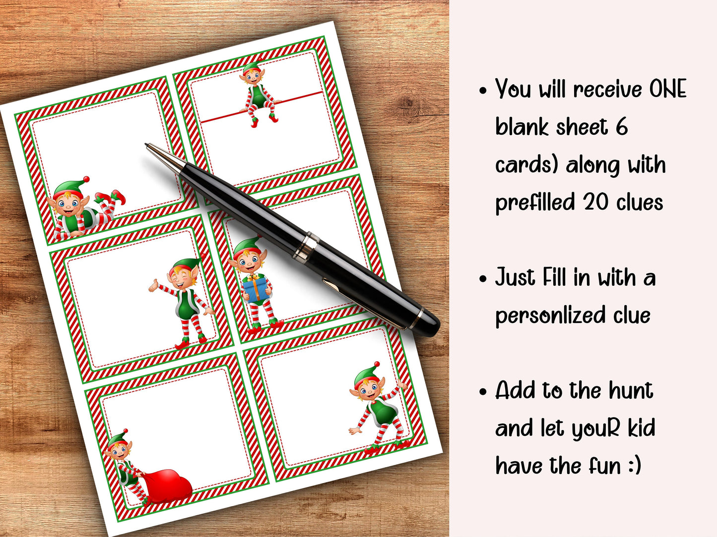 Scavenger Hunt Elf Hunt for teens | Elf Treasure Hunt For Kids | Elf Mischief | Elf Activities | Christmas Activities | Elf Hunt Code-Christmas -TheHustlingCatLady-Party Games