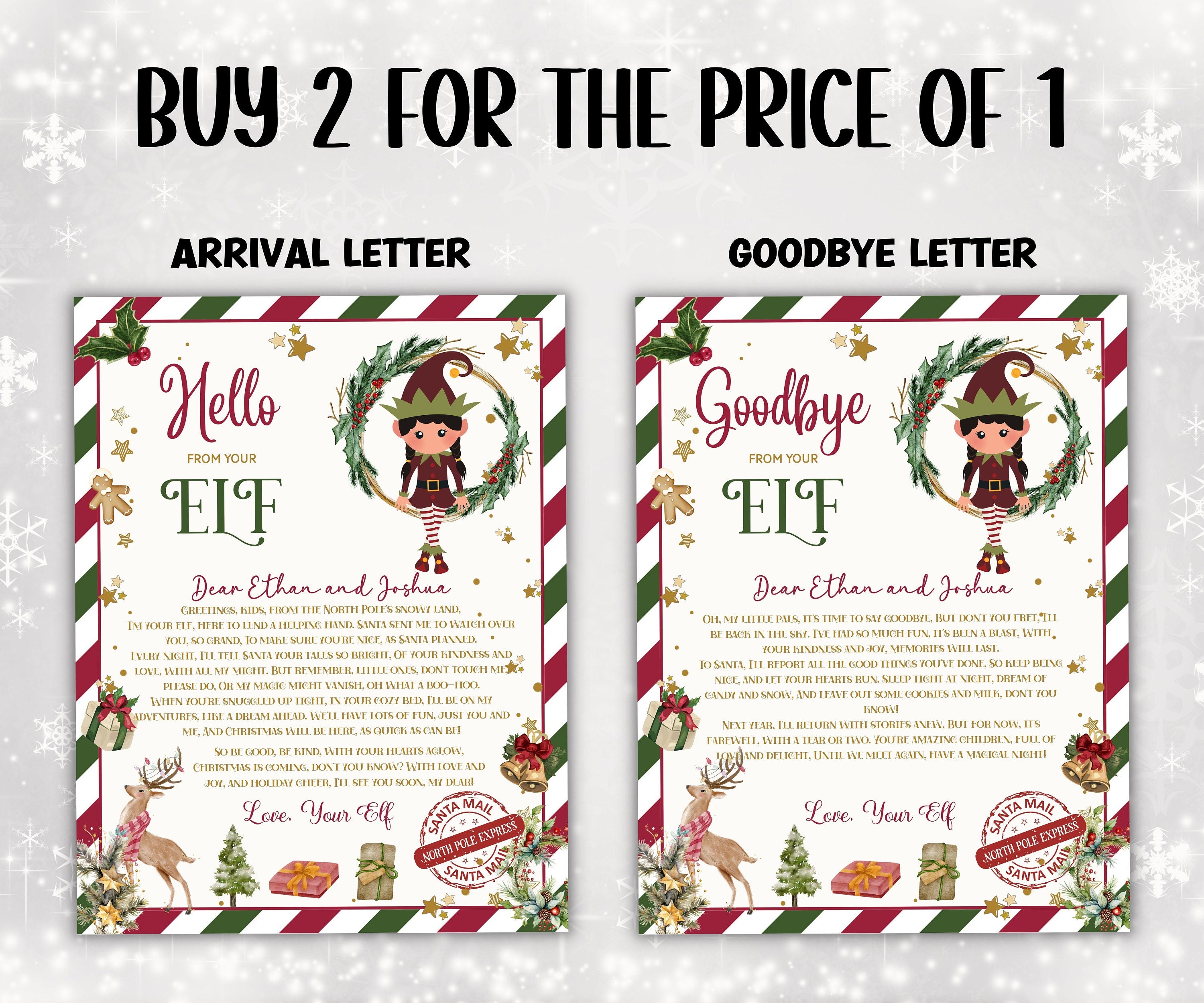 Elf Arrival | Elf Accessories | Elf Kit | Elf Postcard | Elf Box | Elf Props | Christmas Elf | Elf Antics I Elf Arrival Letter I Elf arrive-Christmas -TheHustlingCatLady-Templates