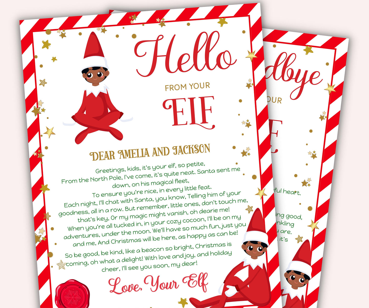 Christmas Activities, Elf Accessories, Elf Arrival Letter, Elf Kit 2023, Elf Activity Kit, Printable Elf Letter, Elf Christmas Kit-Christmas -TheHustlingCatLady-Stickers, Labels & Tags