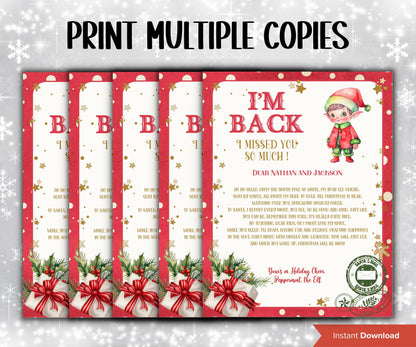 Editable Elf Arrival Letter, Christmas Elf Welcome Letter, Festive Season Celebration Letter, Printable Template, Elf Arrival Letter,-Christmas -TheHustlingCatLady-Stickers, Labels & Tags