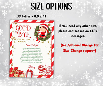 Elf Christmas Kit, Welcome Back Elf, Elf Arrival Box, Christmas Activities, Printable Elf, I’m back, elf arrival, return letter, goodbye-Christmas -TheHustlingCatLady-Templates