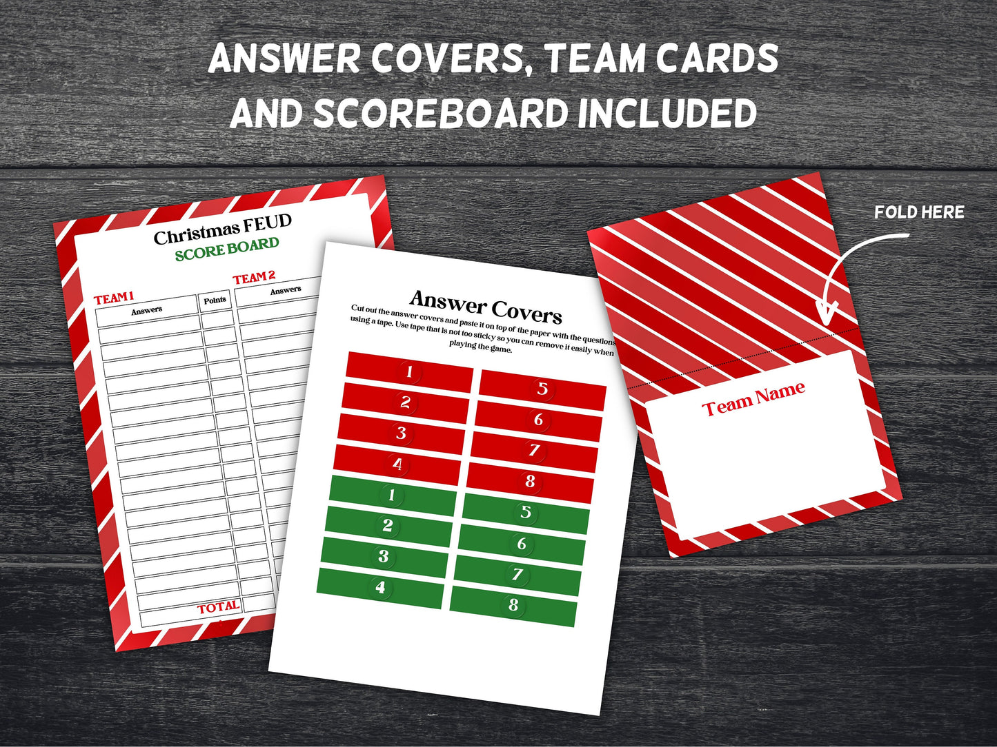 Christmas Friendly Feud Game | Holiday Party Games | Printable Christmas Family Feud Game | Christmas Trivia | Family Feud Quiz-Christmas -TheHustlingCatLady-Party Games