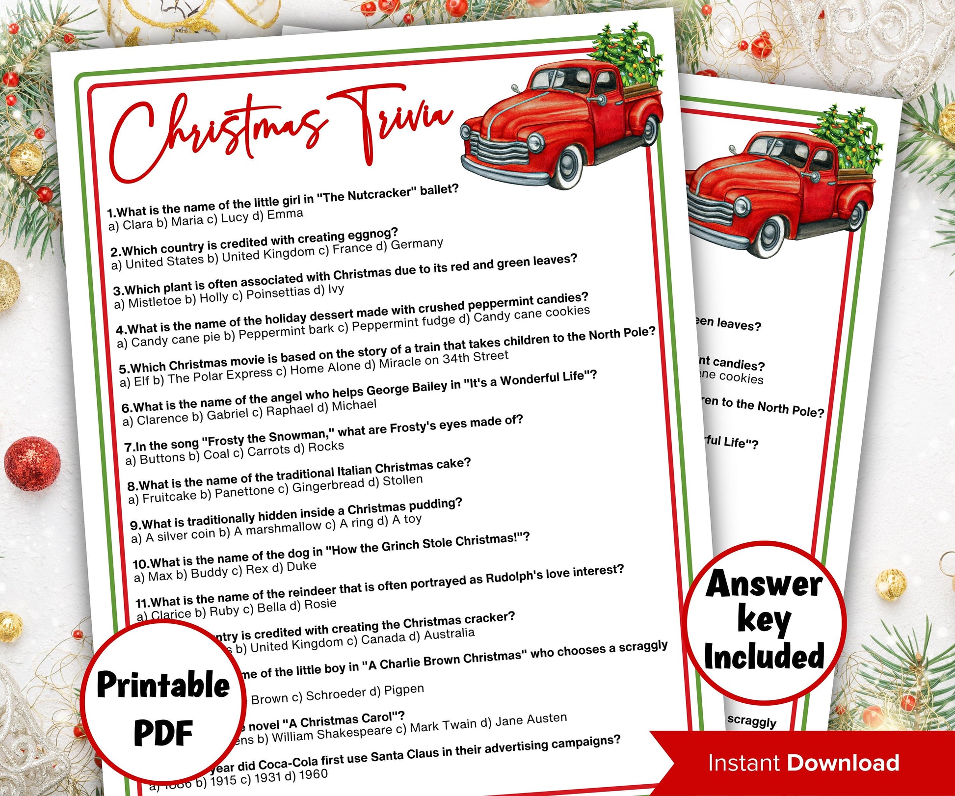 christmas-printable-office-trivia-i-fun-christmas-trivia-game-christmas-trivia-christmas-printable-game-christmas-games-for-kids-family-games-the-hustling-cat-lady