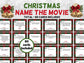 Adult Christmas I Name the Christmas Movie Game I Office Coworkers Game I Festive Brunch Ideas I Office Trivia Night I Printable Xmas Party-Christmas -TheHustlingCatLady-Party Games