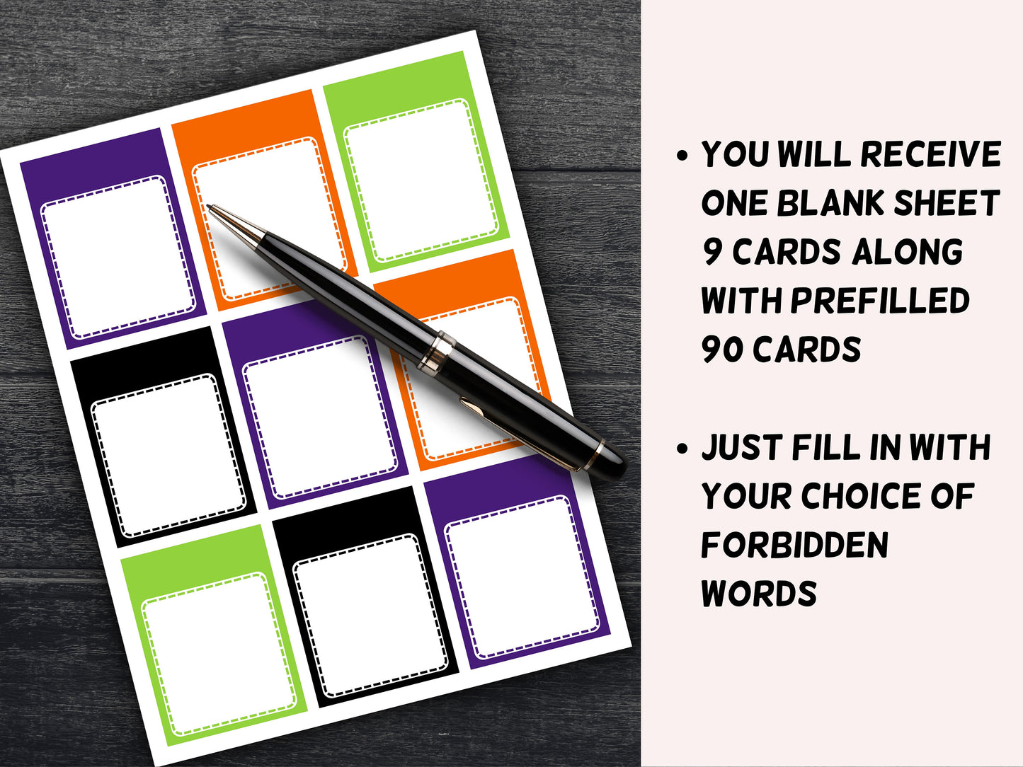 Taboo Halloween I Halloween Party Game I Halloween Activities I Family Game I Games for Teens I Halloween Card Game I Family Game Night-Halloween Printables -TheHustlingCatLady-Party Games