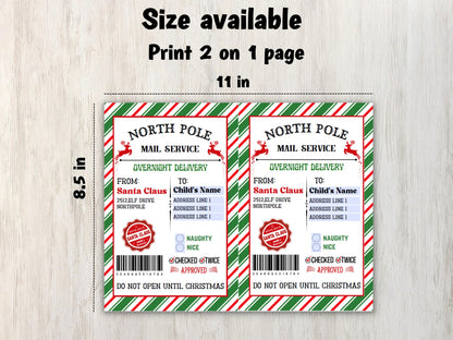 Sleigh Mail Label | Elf Arrival I editable Christmas Gift Labels I Editable Elf Shipping Label Template 5.5X8.5 I Elf Mail | Elf Mischief-Christmas -TheHustlingCatLady-Stickers, Labels & Tags