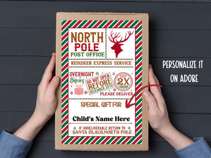 Elf Arrival I editable Christmas Gift Labels I Editable Elf Shipping Label Template 5.5X8.5 I Elf Mail | Elf Mischief I Sleigh Mail Label-Christmas -TheHustlingCatLady-Stickers, Labels & Tags