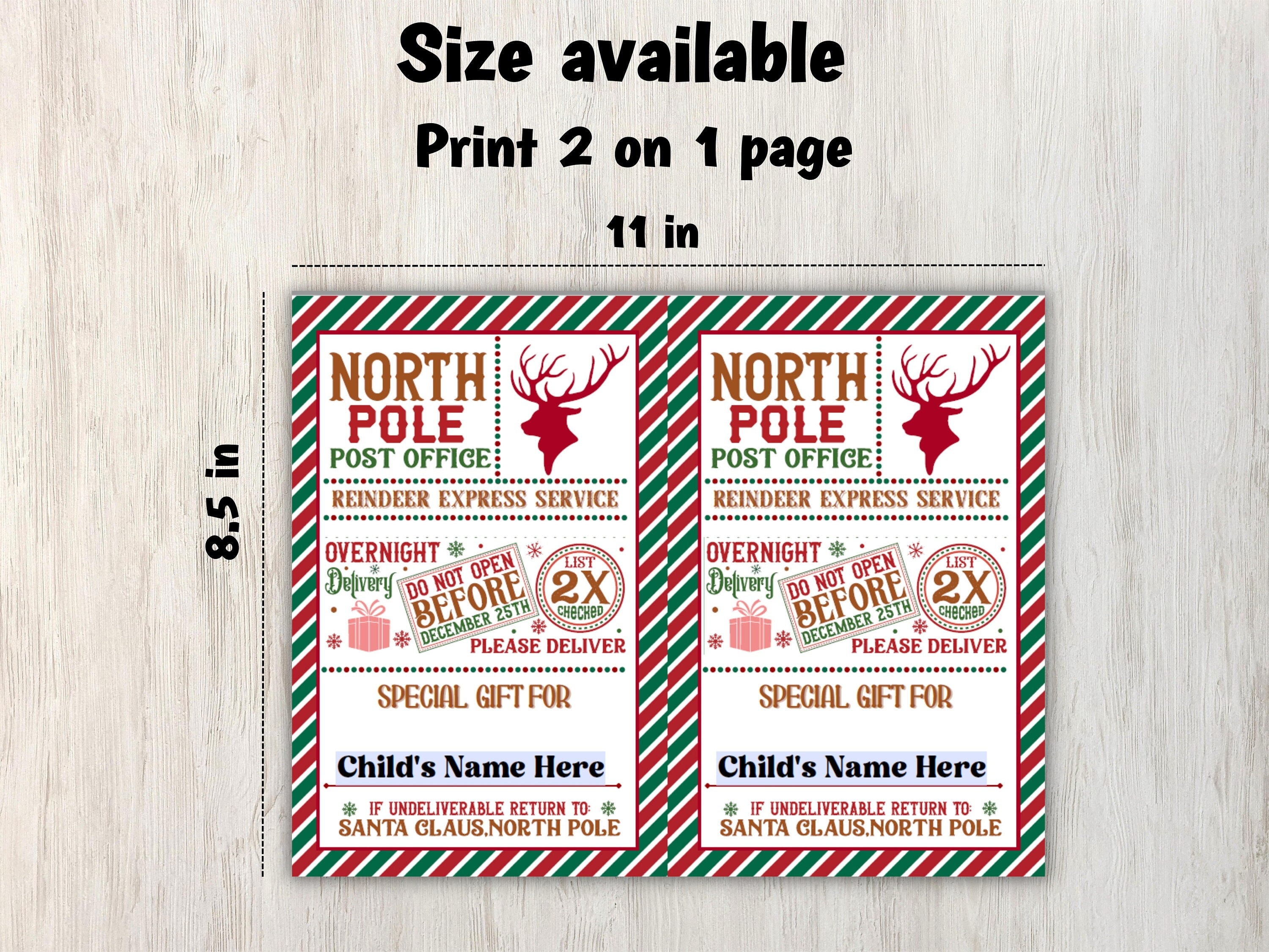 Elf Arrival I editable Christmas Gift Labels I Editable Elf Shipping Label Template 5.5X8.5 I Elf Mail | Elf Mischief I Sleigh Mail Label-Christmas -TheHustlingCatLady-Stickers, Labels & Tags