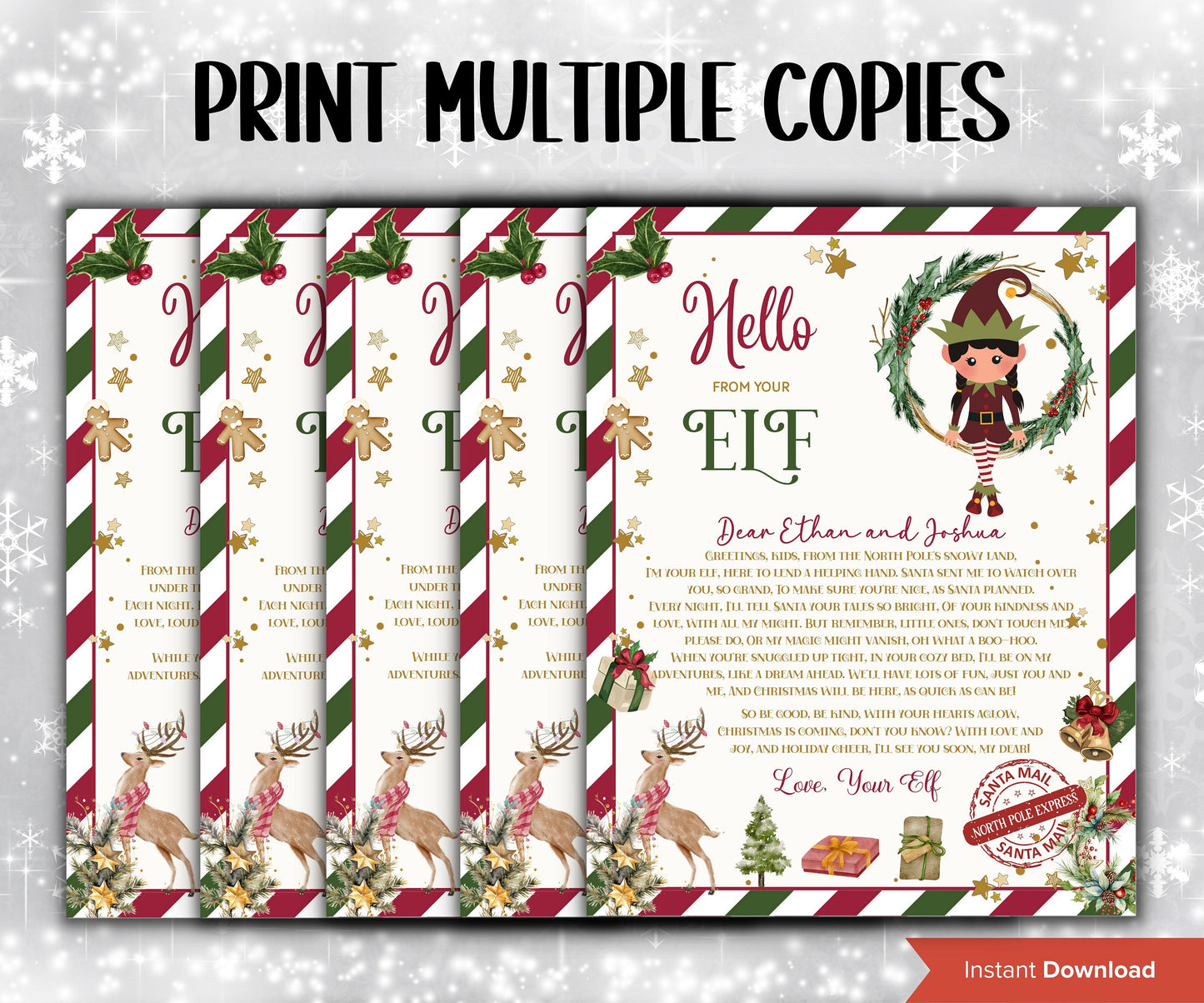 Elf Arrival | Elf Accessories | Elf Kit | Elf Postcard | Elf Box | Elf Props | Christmas Elf | Elf Antics I Elf Arrival Letter I Elf arrive-Christmas -TheHustlingCatLady-Templates