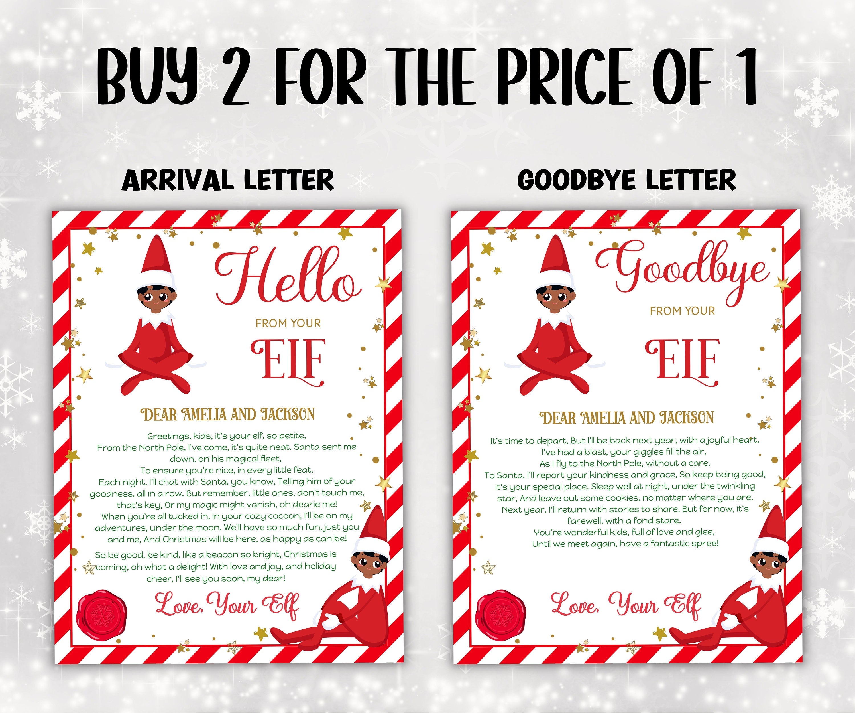 Christmas Activities, Elf Accessories, Elf Arrival Letter, Elf Kit 2023, Elf Activity Kit, Printable Elf Letter, Elf Christmas Kit-Christmas -TheHustlingCatLady-Stickers, Labels & Tags